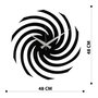 Wallity Enzoclock - S023 Reloj de Pared Decorativo de Metal Negro